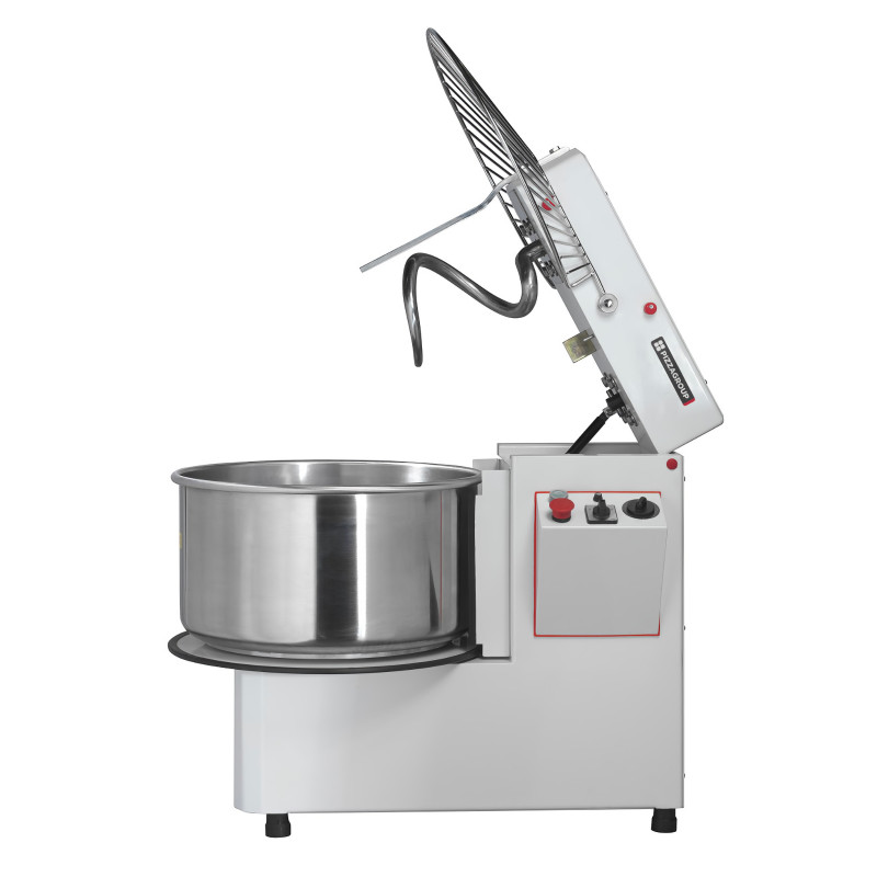 Pizza dough spiral mixer with tilting head and removable bowl „Pizza Group“ IR33