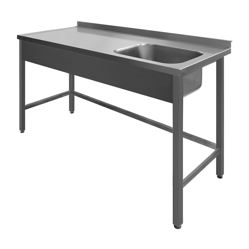 Table with 1 sink and deepened surface
